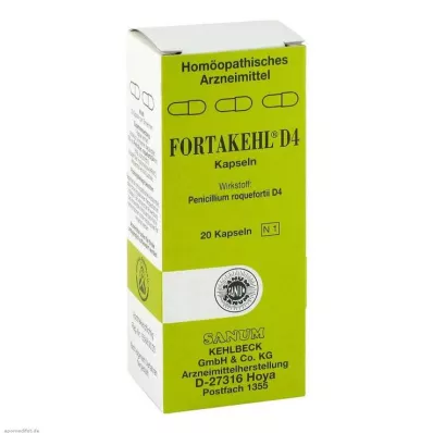 FORTAKEHL D 4 Cápsulas, 20 Cápsulas