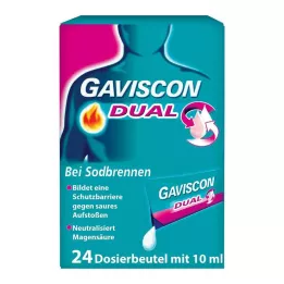 GAVISCON Suspens.doble 500mg/213mg/325mg en bolsa, 24X10 ml