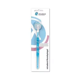MIRADENT Espejo bucal antivaho transp. azul, 1 ud