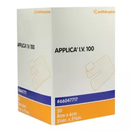 APPLICA Esparadrapo para cánula I.V.100 con almohadilla absorbente, 50 uds