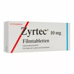 ZYRTEC Comprimidos recubiertos, 20 unidades