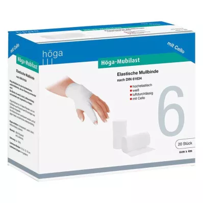 HÖGA-MUBILAST Venda de fijación 6 cmx4 con celofán, 1 ud