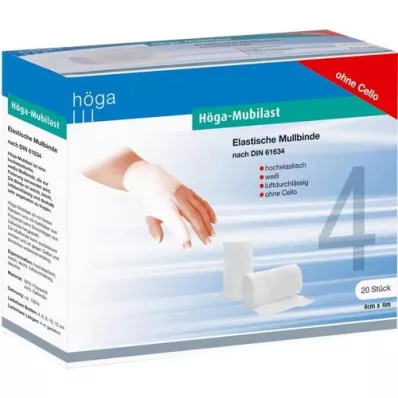 HÖGA-MUBILAST Venda de fijación 4 cmx4 m sin celofán, 20 uds