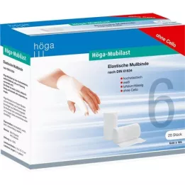 HÖGA-MUBILAST Venda de fijación 6 cmx4 m sin celofán, 20 uds