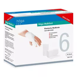 HÖGA-MUBILAST Venda de fijación 6 cmx4 m sin celofán, 20 uds