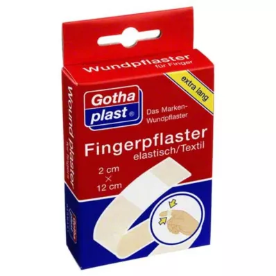 GOTHAPLAST Venda para dedos 2x12 cm elástica, 5X2 uds GOTHAPLAST Venda para dedos 2x12 cm elástica, 5X2 uds