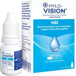 HYLO-VISION HD Gotas para los ojos, 2X15 ml