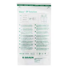 VASCO OP Guantes sensibles, estériles, sin polvo, talla 6,5, 2 uds