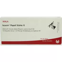 ISCUCIN Ampollas populi Fuerza G, 10X1 ml