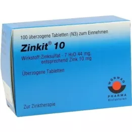 ZINKIT 10 comprimidos recubiertos, 100 unidades