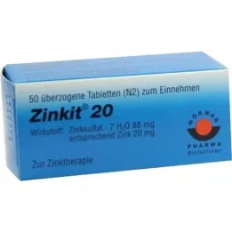 ZINKIT 20 comprimidos recubiertos, 50 uds