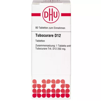TUBOCURARE D 12 pastillas, 80 uds