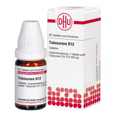 Tubocurare D12 tabletas (80 piezas)