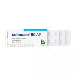 SELENASE 50 AP comprimidos, 20 uds