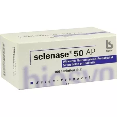 SELENASE 50 AP comprimidos, 100 uds