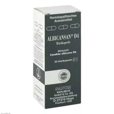 Albicansan D 4 cápsulas, 20 piezas Albicansan D 4 cápsulas, 20 piezas