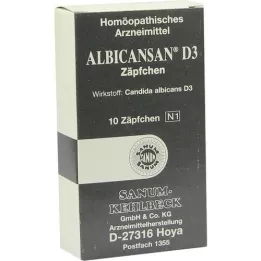 ALBICANSAN D 3 Supositorios, 10 uds