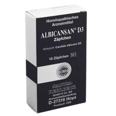 Supositorios Albicansan D 3, 10 PCS