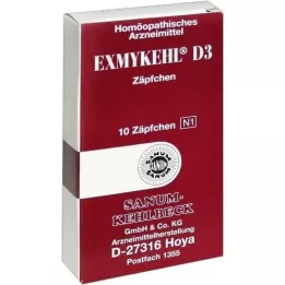 EXMYKEHL D 3 Supositorios, 10 uds