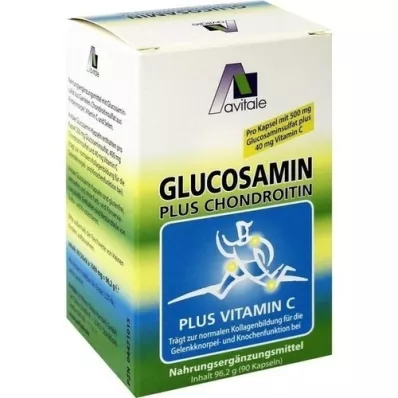 GLUCOSAMIN 500 mg+cápsulas de condroitina 400 mg, 90 uds