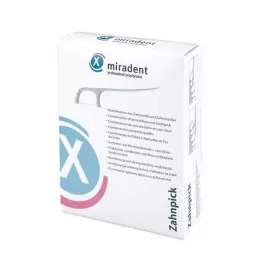 MIRADENT Palillos de hilo dental Palillo de dientes, 100 uds