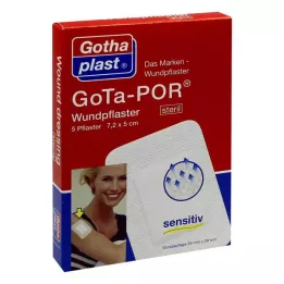 GOTA-POR Esparadrapo para heridas 5x7,2 cm estéril, 5 uds