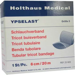 SCHLAUCHVERBAND Ypselast talla 5 20 m blanco, 1 ud