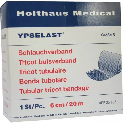 SCHLAUCHVERBAND Ypselast talla 5 20 m blanco, 1 ud