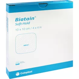 BIATAIN Apósito de espuma 10x10 cm suavemente adhesivo, 5 uds