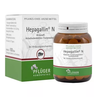 Grageas de hepagalina N, 100 piezas