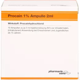 PROCAIN Röwo 1% ampollas 2 ml, 10X2 ml