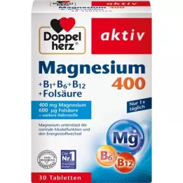 DOPPELHERZ Magnesio 400 mg comprimidos, 30 uds