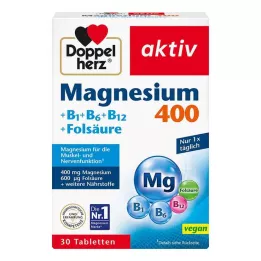 DOPPELHERZ Magnesio 400 mg comprimidos, 30 uds