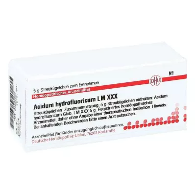 ACIDUM HYDROFLUORICUM LM XXX Glóbulos, 5 g