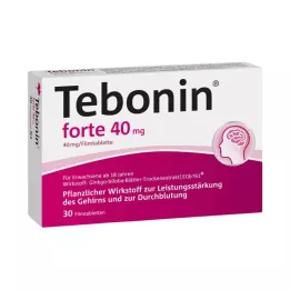 TEBONIN forte 40 mg comprimidos recubiertos con película, 30 uds