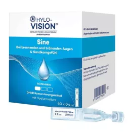 HYLO-VISION pipetas monodosis sine, 60X0,4 ml