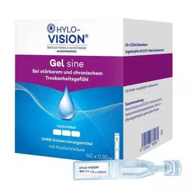 HYLO-VISION Pipetas monodosis Gel sine, 60X0,35 ml