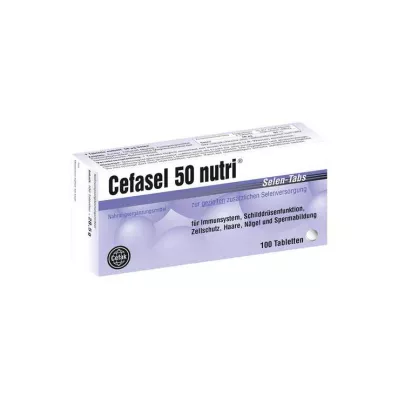 CEFASEL 50 pastillas de selenio nutri, 100 unidades