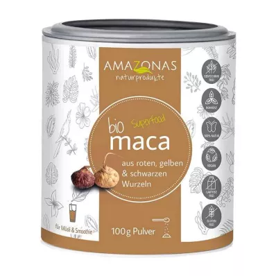 MACA Polvo orgánico 100% puro, 100 g