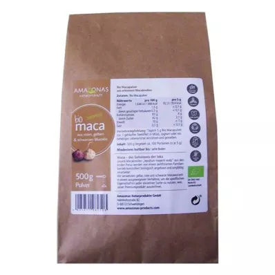 MACA Polvo orgánico 100% puro, 500 g