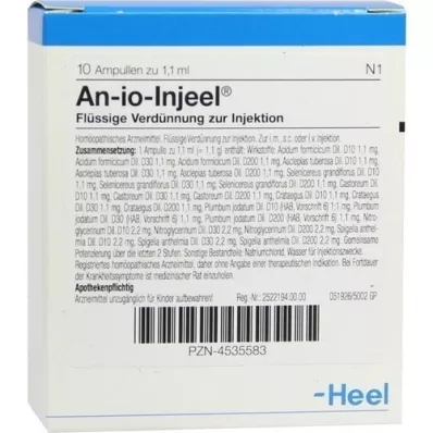 AN-IO Ampollas de Injeel, 10 unidades