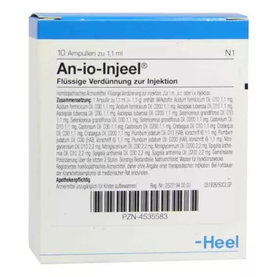 AN-IO Ampollas de Injeel, 10 unidades AN-IO Ampollas de Injeel, 10 unidades