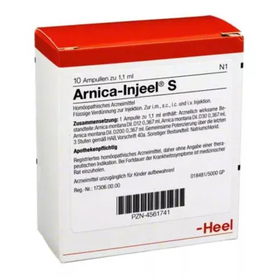 ARNICA INJEEL Ampollas S, 10 uds