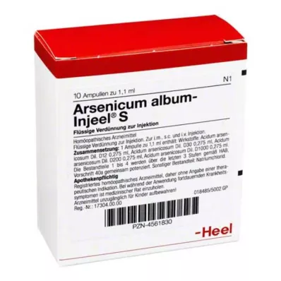 ARSENICUM ALBUM INJEEL Ampollas S, 10 uds