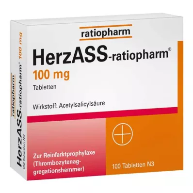 HERZASS-ratiopharm 100 mg comprimidos, 100 uds HERZASS-ratiopharm 100 mg comprimidos, 100 uds