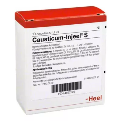 CAUSTICUM INJEEL Ampollas S, 10 uds