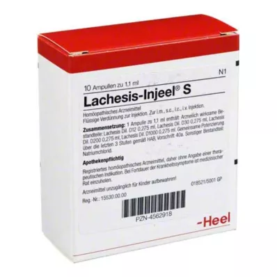 Ampollas Lachesis Injeel S, 10 ST Ampollas Lachesis Injeel S, 10 ST
