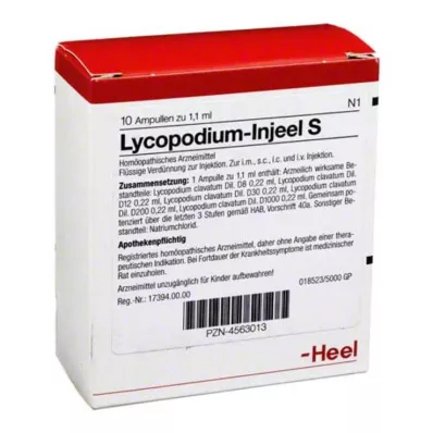 LYCOPODIUM INJEEL Ampollas S, 10 uds