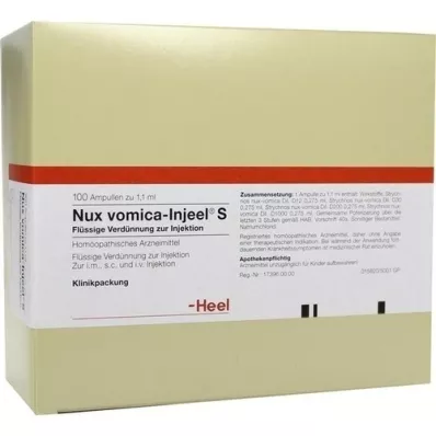 NUX VOMICA INJEEL Ampollas S, 100 uds