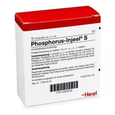 PHOSPHORUS INJEEL Ampollas S, 10 uds PHOSPHORUS INJEEL Ampollas S, 10 uds
